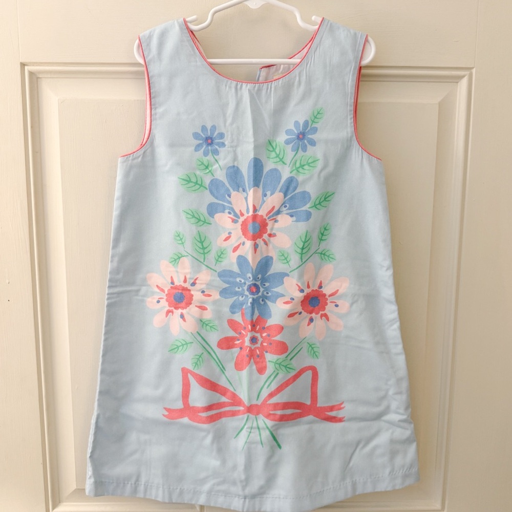 The Beaufort Bonnet Company Blue Floral Kids Dress